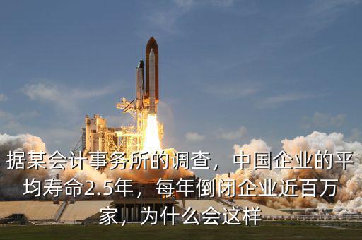 據(jù)某會計事務(wù)所的調(diào)查，中國企業(yè)的平均壽命2.5年，每年倒閉企業(yè)近百萬家，為什么會這樣