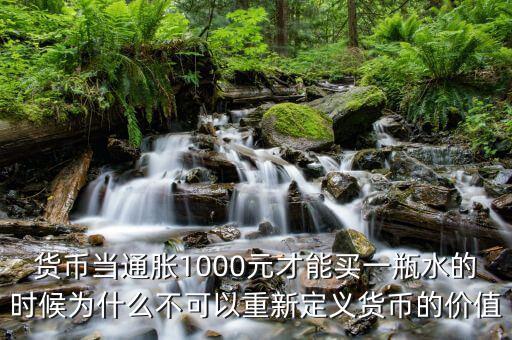 貨幣當通脹1000元才能買一瓶水的時候為什么不可以重新定義貨幣的價值