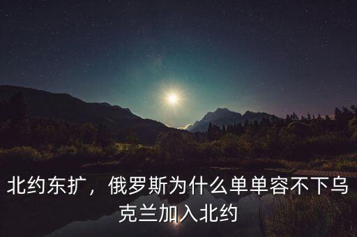 俄羅斯為什么反對烏克蘭加入北約,俄羅斯阻止烏克蘭加入北約