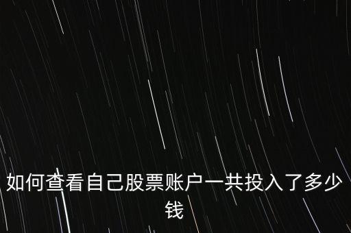 怎么知道股市買(mǎi)進(jìn)了多少錢(qián),這些股票都是什么股?