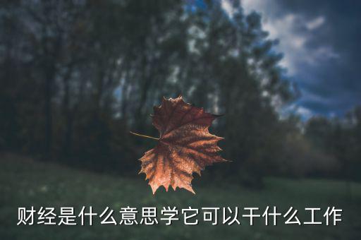 財(cái)經(jīng)是學(xué)什么的，財(cái)經(jīng)大學(xué)是學(xué)什么的