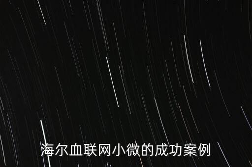 什么海爾小微，海爾小微公司簽合同沒有海爾倆字