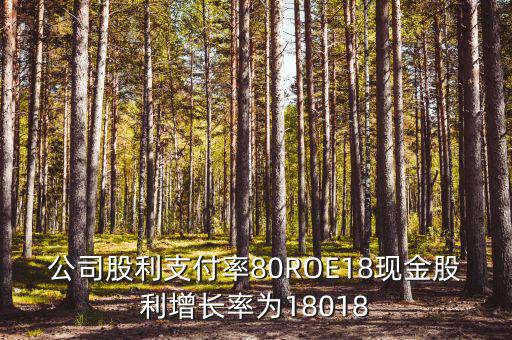 公司股利支付率80ROE18現(xiàn)金股利增長率為18018