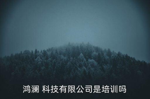 鴻瀾 科技有限公司是培訓(xùn)嗎