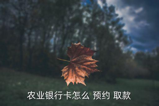 手機(jī)怎么預(yù)約取款,如何在銀行預(yù)約取款?