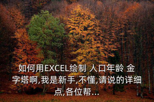 如何用EXCEL繪制 人口年齡 金字塔啊,我是新手,不懂,請(qǐng)說(shuō)的詳細(xì)點(diǎn),各位幫...