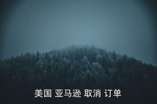 美國 亞馬遜 取消 訂單