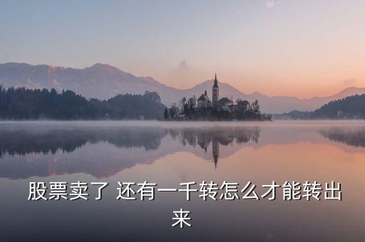 股票賣了怎么轉(zhuǎn),股票賣出資金要到下個交易日才轉(zhuǎn)入銀行賬戶