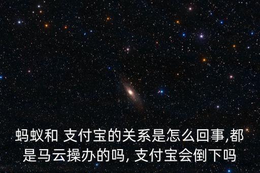 螞蟻和 支付寶的關系是怎么回事,都是馬云操辦的嗎, 支付寶會倒下嗎