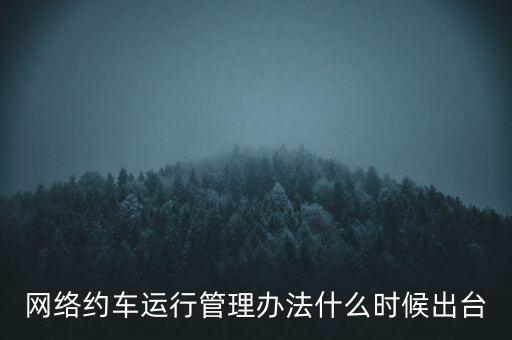 出租車改革什么時候公布，國家對出租車有什么政策改革方案