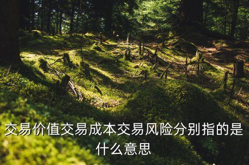 交易成本是什么，什么是交易費用