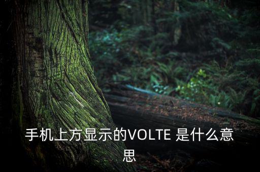 手機(jī)volte是什么意思，手機(jī)上方顯示的VOLTE 是什么意思